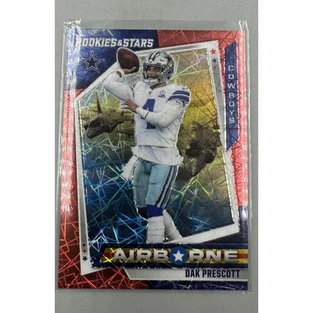 Dak Prescott 2021‎ Rookies & Stars Airborne Red Lazer Prizm #AR-5 Dallas Cowboys